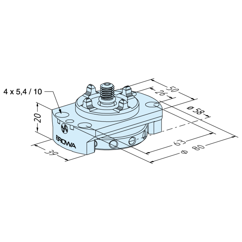 Schraubspannfutter 50 D