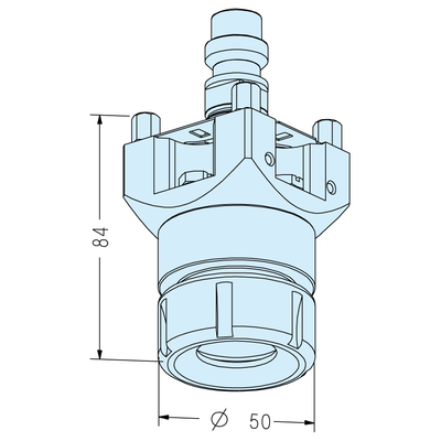 Spannzangenhalter 50