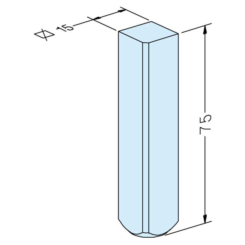 Ebauche d’électrode carré 15