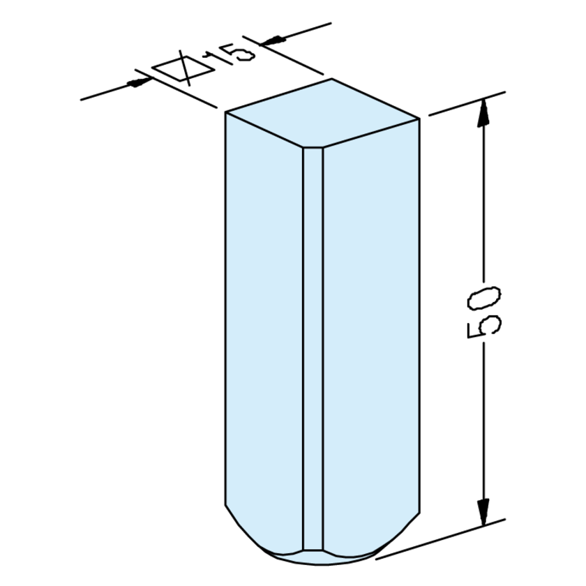 Embout d’électrode carré 15