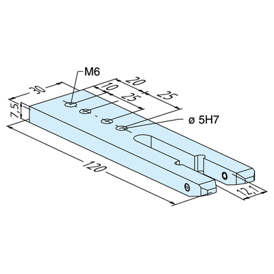 Traggabel für Elektrodenwechsler