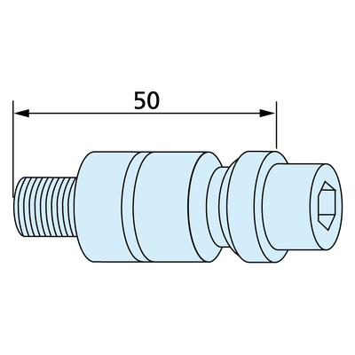 Spannzapfen F/M Inox