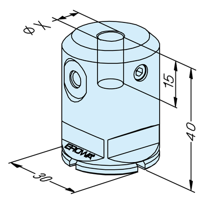 Compact Elektrodenhalter 8mm