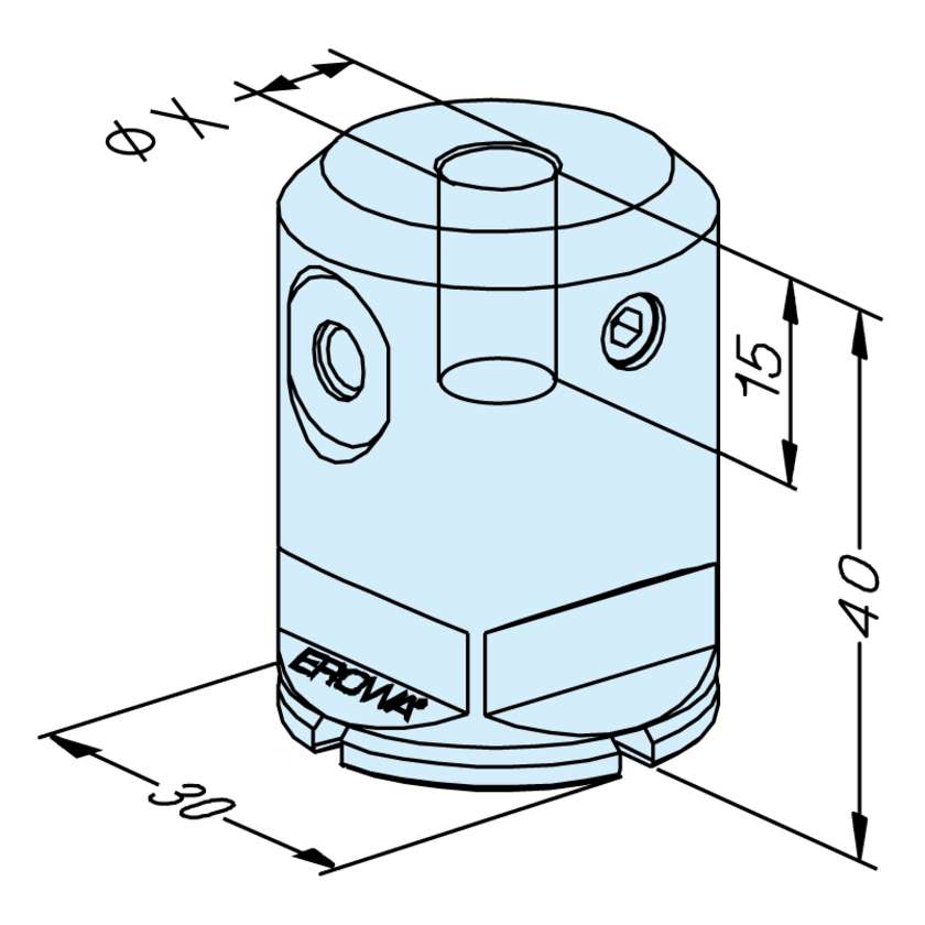 Compact Elektrodenhalter 10mm