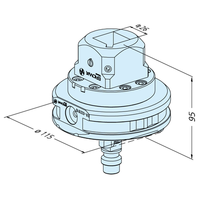 Vierkant 25 Halter EWIS