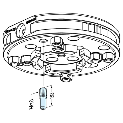 Referenzschraube ø 7.7, M10x30