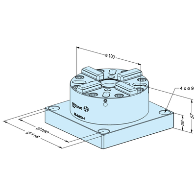 PM Spannfutter 100 P 118 x 118