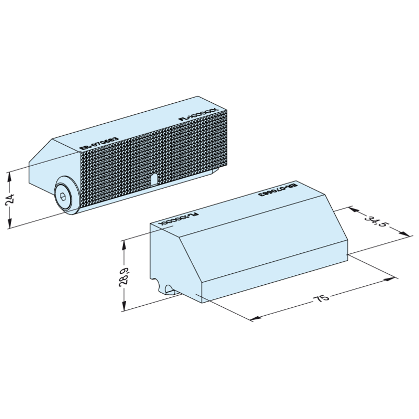 Spannbacken 24 mm SlipStop