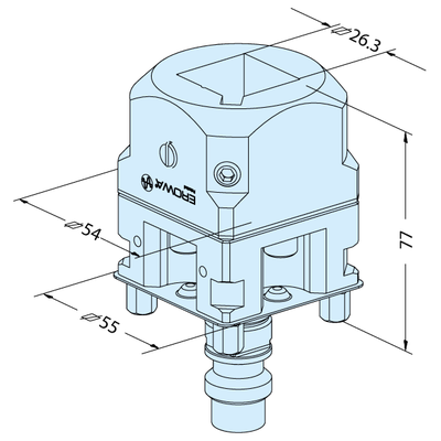 Vierkant 25 Halter C