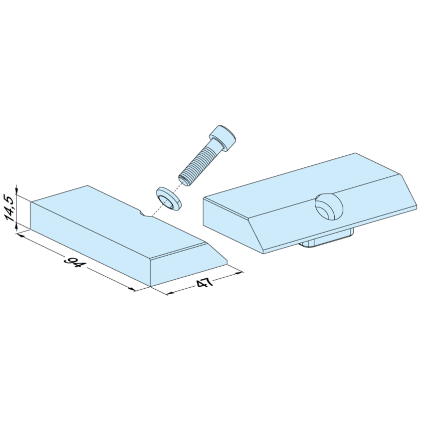 Linearbacke Flat breit