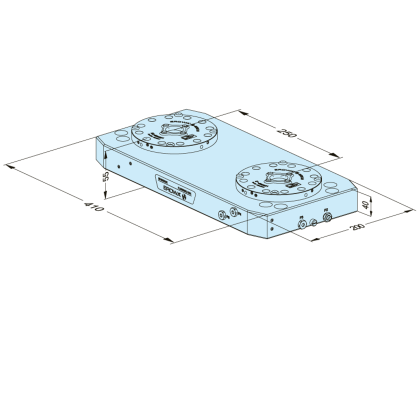 MTS 2.0 Basisplatte 200 x 410 P/A