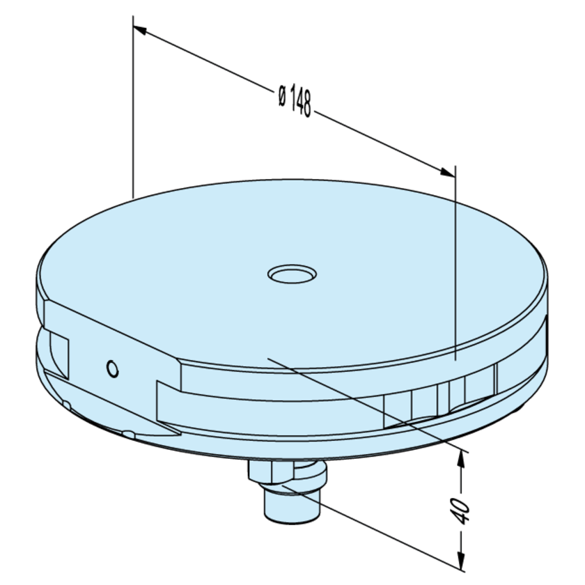 Palette ø 148 G Blank ALU