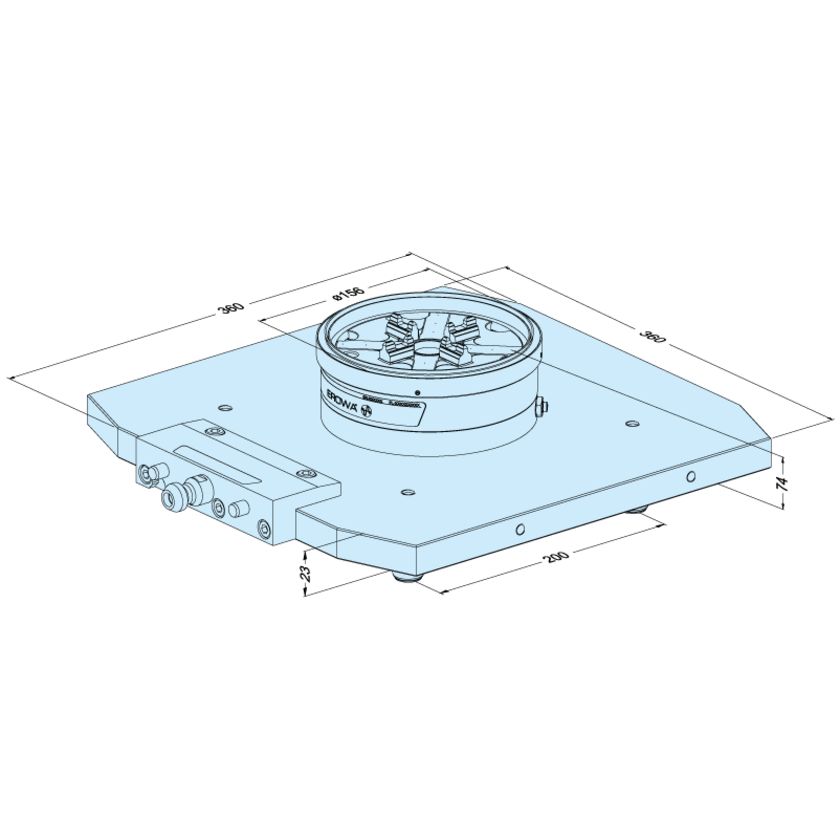 MTS Adapterpalette PowerChuck P